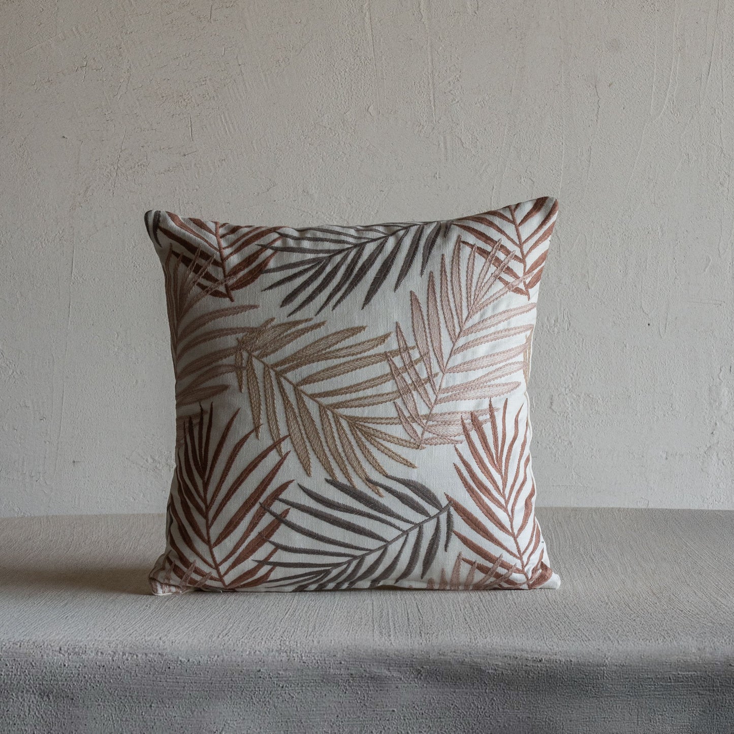 Terrana Leaf Cushion Cover - Brown