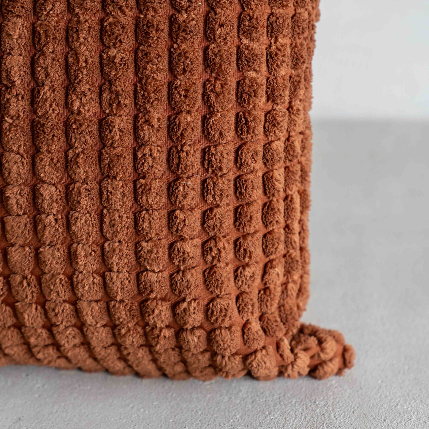 Forma Grid – Caramel Orange Cushion Cover