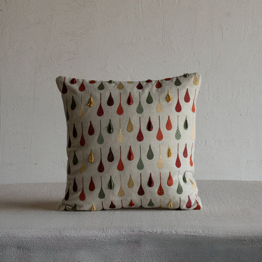 Harvest Drop Cushion Cover - Red